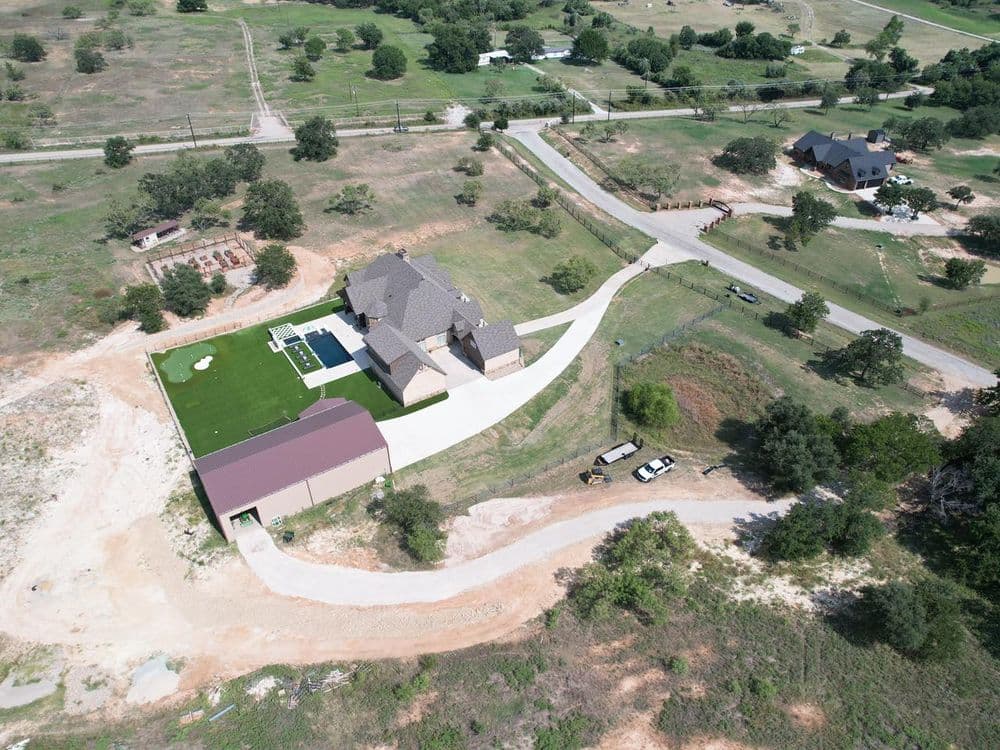 Project Retaining Wall, Gravel Driveway, Culvert and Creek Rip Rap on One Parker County Property image