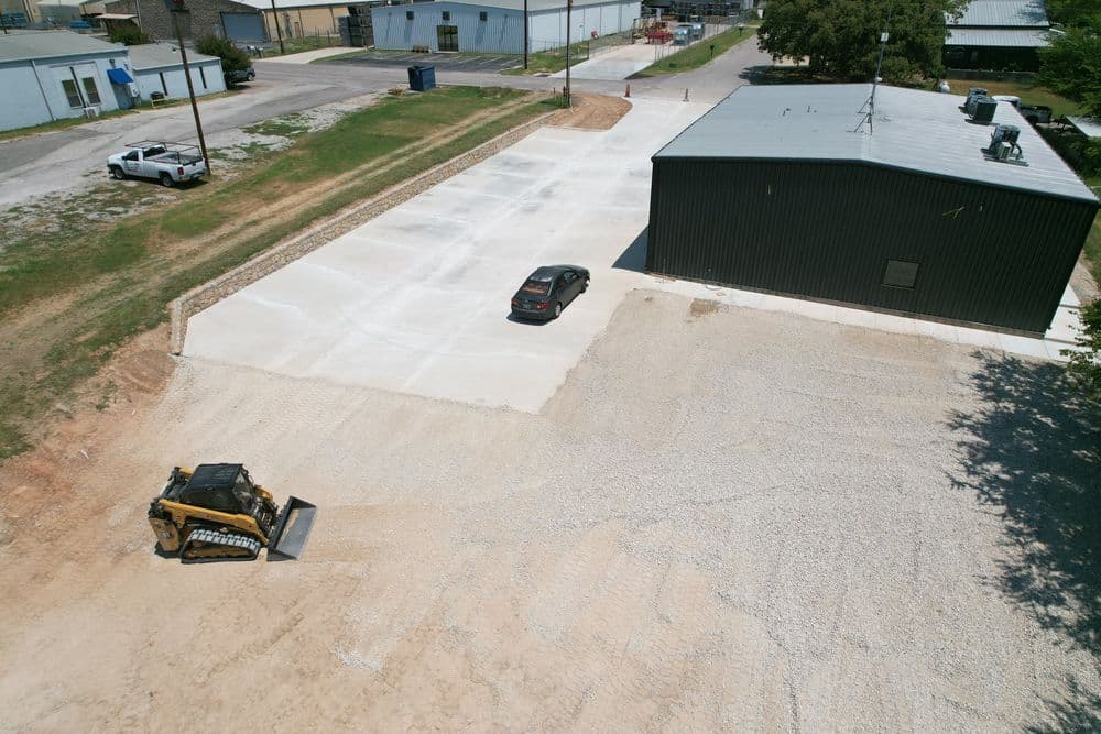 Commercial Parking Lot Excavation and Prep for Growing Office Building