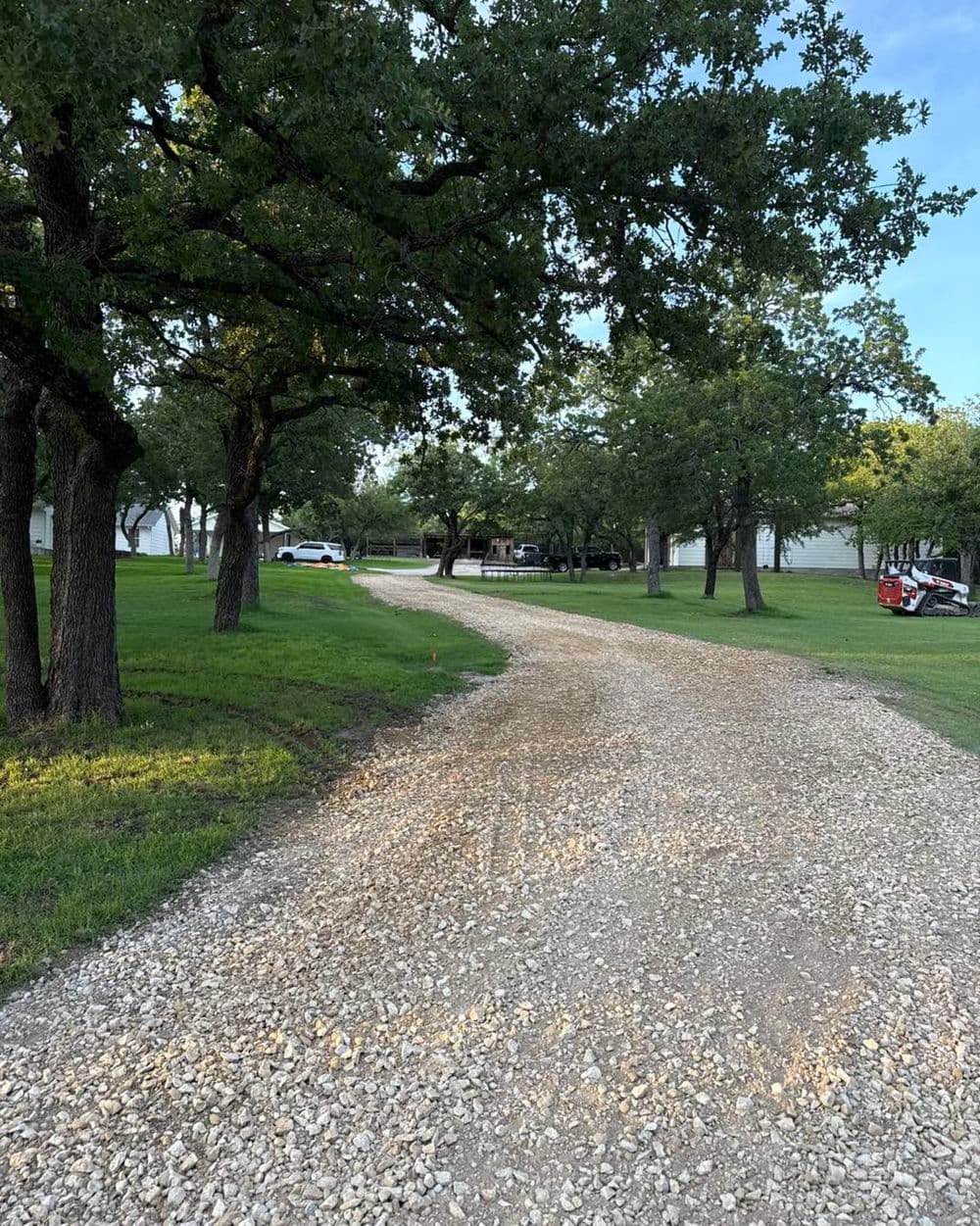 Gravel Driveway Build with Proper Base and Drainage in Weatherford